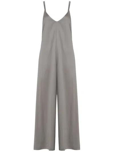 Uma Raquel Davidowicz Satin Jumpsuit In Grey