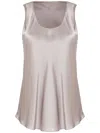 Uma Raquel Davidowicz Satin Tank Top In Grey