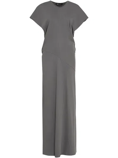 Uma Raquel Davidowicz Short-sleeve Midi Dress In Grey