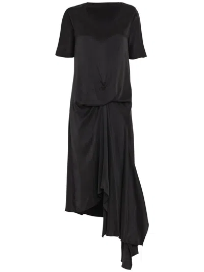 Uma Raquel Davidowicz Silk Dress In Black