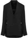 Uma Raquel Davidowicz Single-breasted Blazer In Black