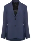 Uma Raquel Davidowicz Single-breasted Blazer In Blue