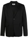 Uma Raquel Davidowicz Single-breasted Cotton Blazer In Black