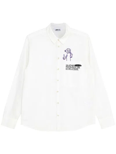 Uma Raquel Davidowicz Slogan-print Shirt In White