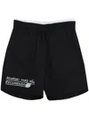 Uma Raquel Davidowicz Slogan-print Track Shorts In Black