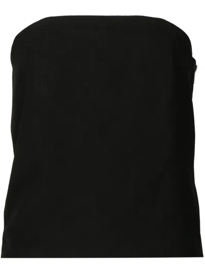 Uma Raquel Davidowicz Sofa Crepe Bandeau Top In Black