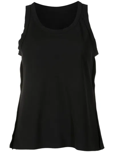 Uma Raquel Davidowicz Stapler Stretch-crepe Tank Top In Black