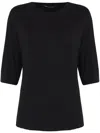 Uma Raquel Davidowicz Three-quarter Sleeve Top In ブラック