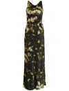Uma Raquel Davidowicz Tie-dye Print Dress In Black