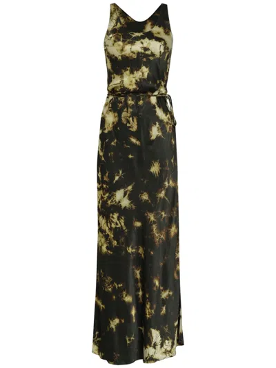 Uma Raquel Davidowicz Tie-dye Print Dress In Black
