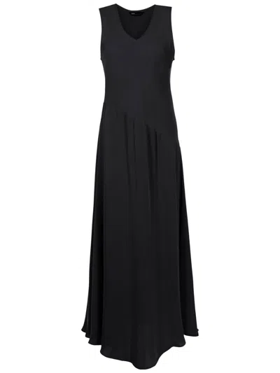 Uma Raquel Davidowicz V-neck Full-length Dress In Black