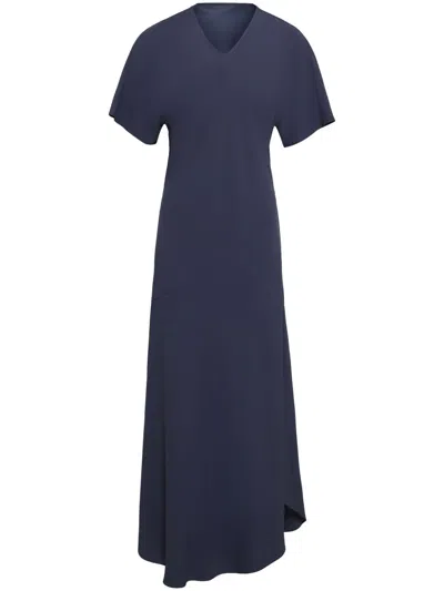 Uma Raquel Davidowicz Midikleid Mit V-ausschnitt In Blau