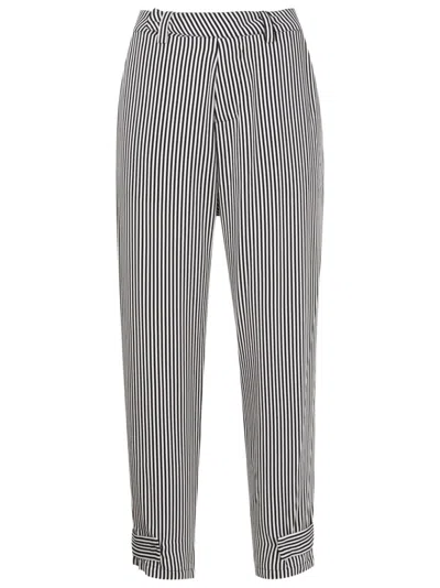 Uma Raquel Davidowicz Vertical-stripe Tapered Trousers In Neutrals