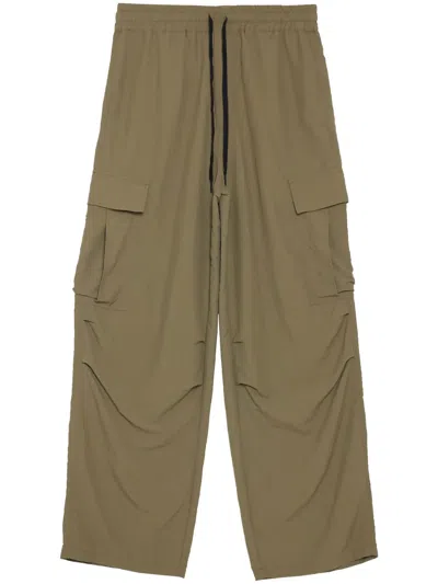 Uma Raquel Davidowicz Yuval Robichek Patchwork Cargo Trousers In Green