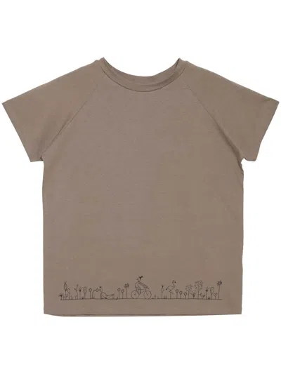 Uma Raquel Davidowicz Yuval Robichek T-shirt In Brown