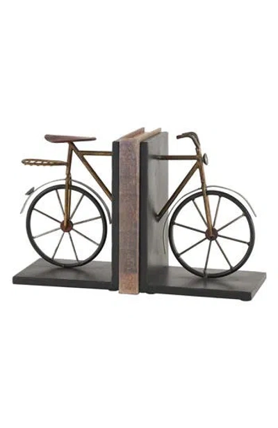 Uma Set Of 2 Bike Bookends In Metallic