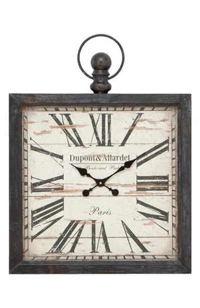 Uma Square Wall Clock In Black