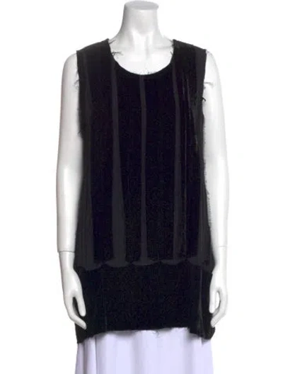 Pre-owned Uma Wang 2016 Scoop Neck Tunic In Black