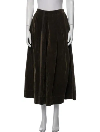 Pre-owned Uma Wang 2018 Long Skirt In Green