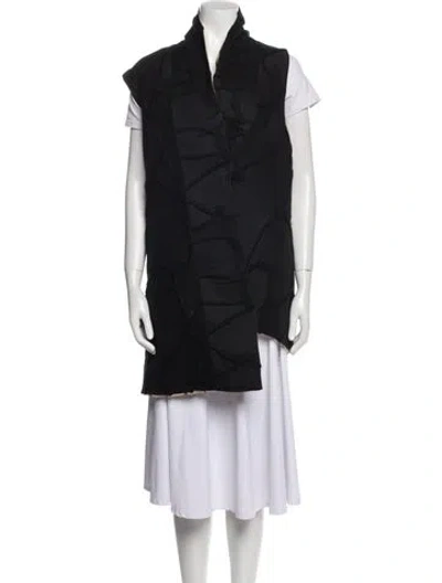 Pre-owned Uma Wang 2018 Virgin Wool Coat In Black