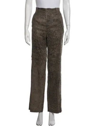 Pre-owned Uma Wang 2018 Wide Leg Pants In Green