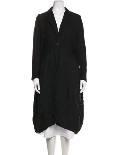 Pre-owned Uma Wang 2020 Linen Coat In Black