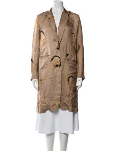Pre-owned Uma Wang 2021 Printed Jacket In Neutrals