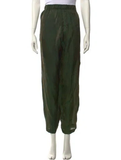 Pre-owned Uma Wang 2022 Straight Leg Pants In Green