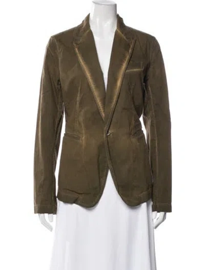 Pre-owned Uma Wang 2023 Blazer In Green