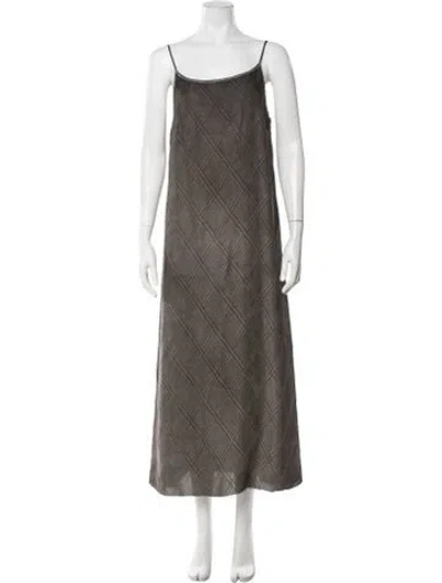 Pre-owned Uma Wang 2023 Long Dress In Grey