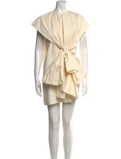 Pre-owned Uma Wang 2023 Mini Dress In Neutral