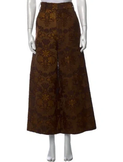 Pre-owned Uma Wang 2023 Wide Leg Pants In Brown