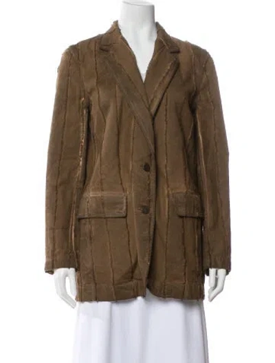 Pre-owned Uma Wang 2024 Utility Jacket In Brown