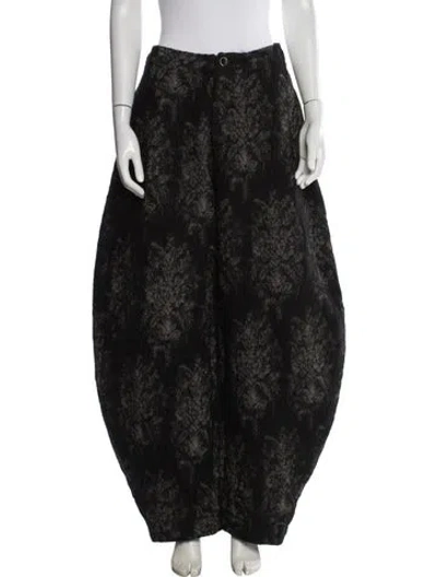 Pre-owned Uma Wang 2025 Wide Leg Pants In Black