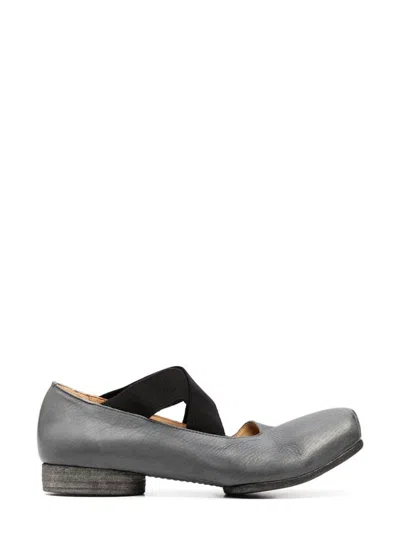 Uma Wang Women Classic Ballerina Shoes In Uw389 Blue Black