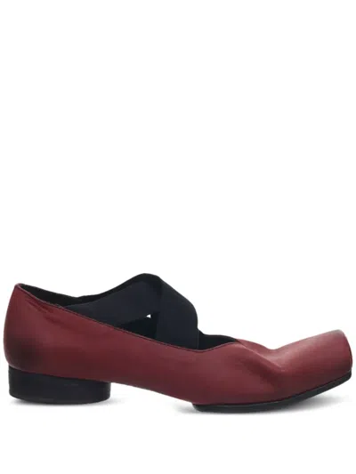 Uma Wang 25mm Square-toe Ballet Flats In Red