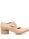 Uma Wang Ballerinas With Crossed Bands In Neutrals