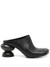 Uma Wang 70mm Sculpted-heel Mules In Black
