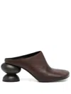Uma Wang 75mm Stone Mules In Brown