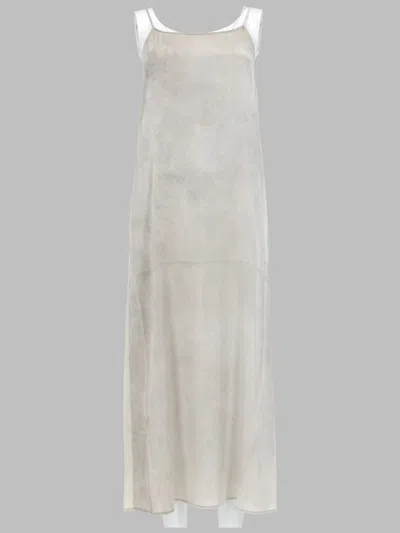 Uma Wang Anaya Square Neck Dress In Gray