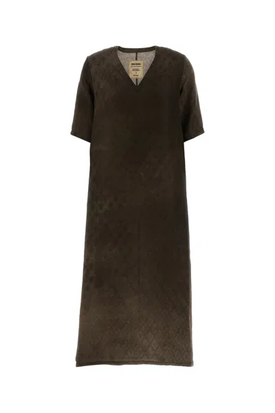 Uma Wang Brown Jersey Apostle Tunic Dress