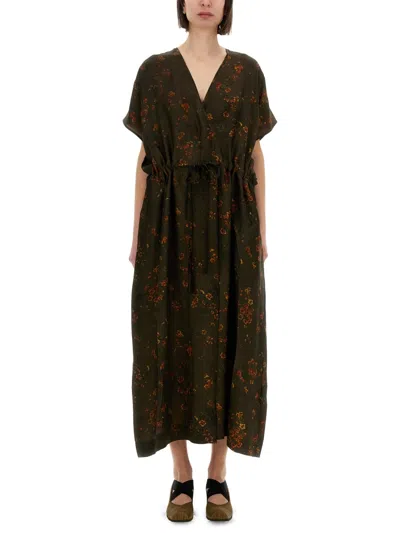 Uma Wang Acre Dress In Green