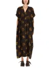 Uma Wang Acrid Midi Dress In Brown