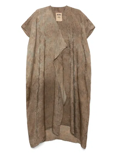 Uma Wang Addy Maxi Dress In Brown