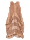 Uma Wang Alani Dress Woman Rose In Brown