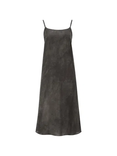 Uma Wang A-line Midi Dress In Black