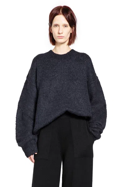 Uma Wang Alpaca Wool Sweater In Gray