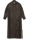 Uma Wang Amare Maxi Dress In 褐色
