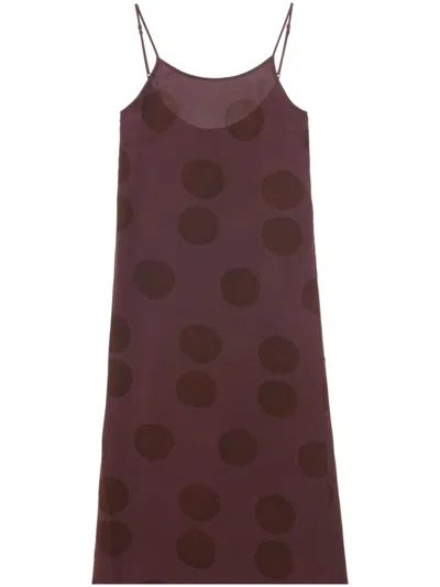 Uma Wang Anaya Dress In Rose/brown