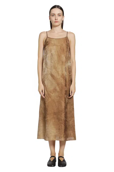 Uma Wang Anaya Dress In Brown